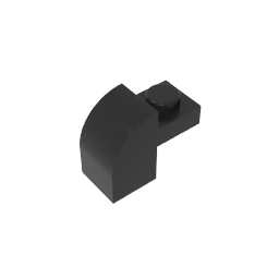 Brick Curved 1 x 2 x 1 1/3 with Curved Top