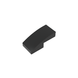Slope Curved 2 x 1 No Studs [1/2 Bow]