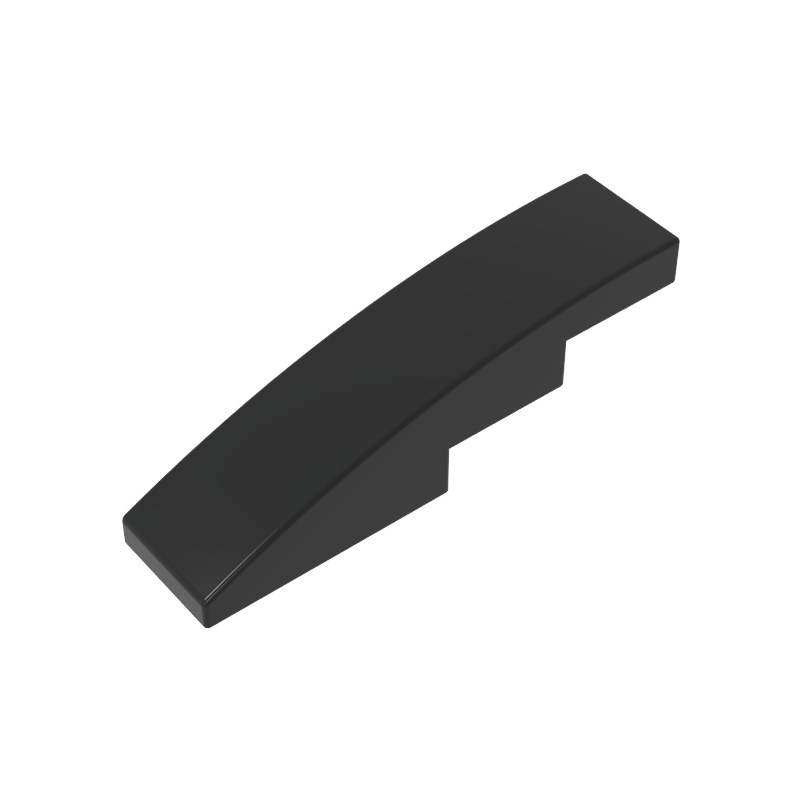 Slope Curved 4 x 1 No Studs [Stud Holder with Symmetric Ridges]