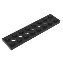 Technic Plate 2 x 8 [7 Holes]