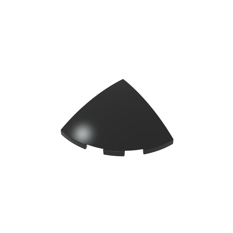 Brick Round Corner, Curved 3 x 3 x 1 Quarter Circle