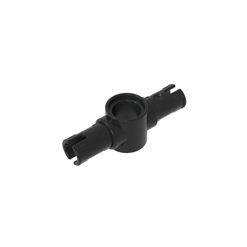 Technic Pin Connector Hub with 2 Pins with Friction Ridges Lengthwise [Big Squared Pin Holes]