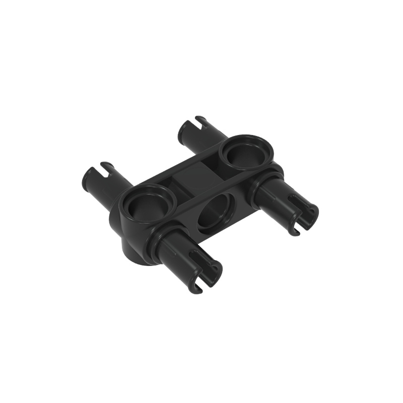 Technic Pin Connector Hub Perpendicular 3L with 4 Pins