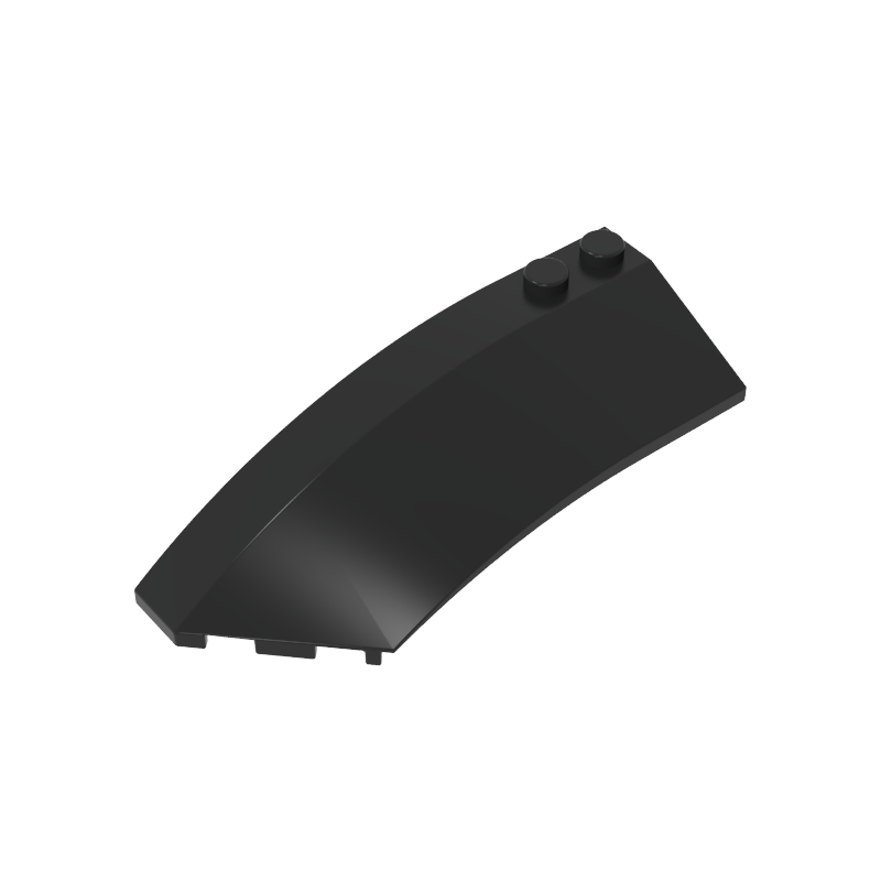 Wedge Curved 8 x 3 x 2 Open Left [Plain] - Color ID 80