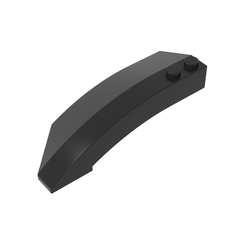 Wedge Curved 8 x 3 x 2 Open Right - Color ID 80