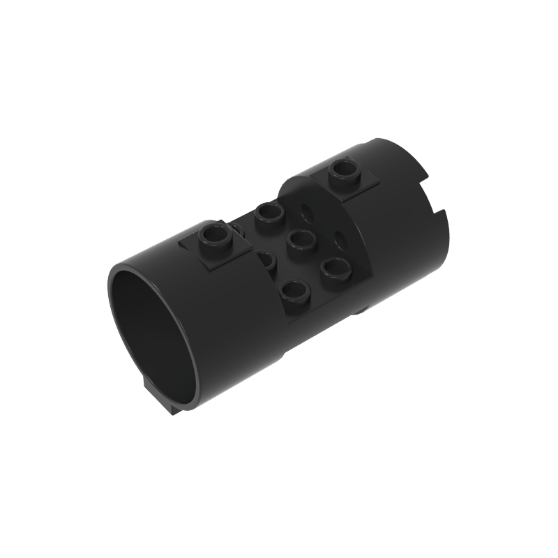 Cylinder 3 x 6 x 2 2/3 Horizontal Open Studs - Color ID 80