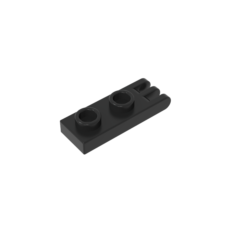 Hinge Plate 1 x 2 with 3 Fingers and Hollow Studs - Color ID 80