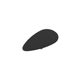 Minifig Shield Ovoid [Plain] - Color ID 80