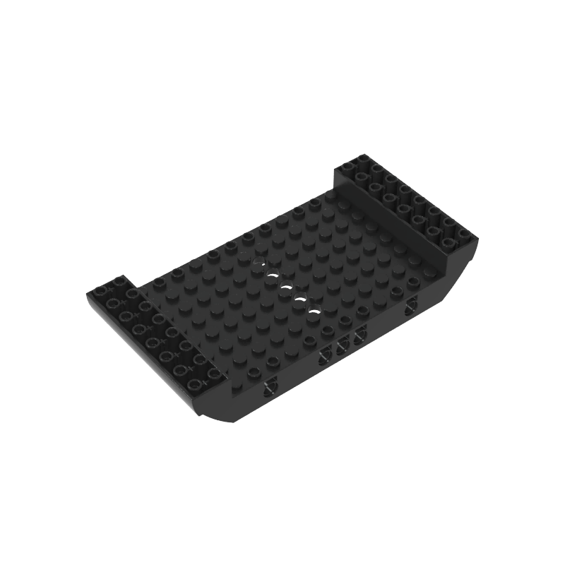 Boat Hull Section, Large Middle 8 x 16 x 2 1/3 with 5 Holes - Color ID 80