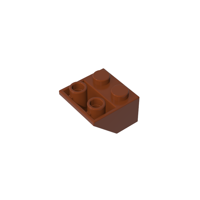Slope Inverted 45° 2 x 2 [Ovoid Bottom Pin, Bar-sized Stud Holes]