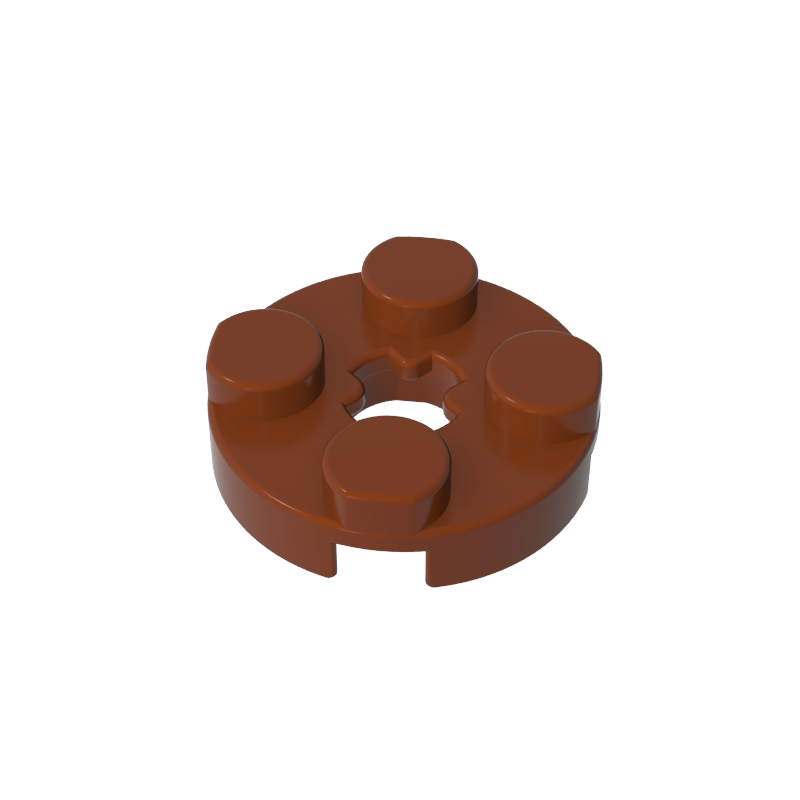 Plate Round 2 x 2 with Axle Hole Type 1 (+ Opening)