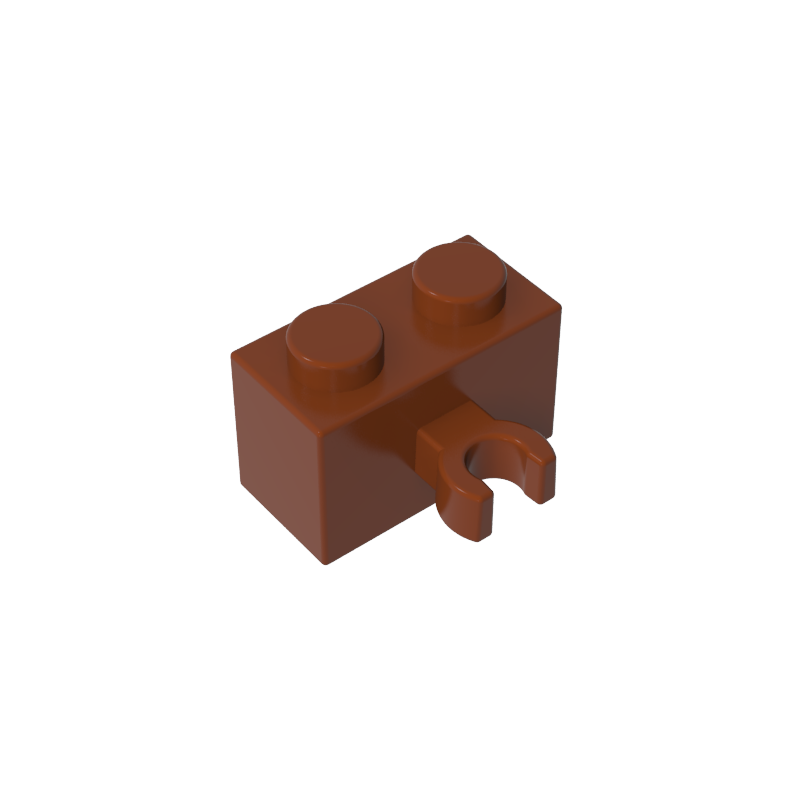Brick Special 1 x 2 with Vertical Clip [Open O Clip]