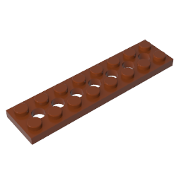 Technic Plate 2 x 8 [7 Holes]