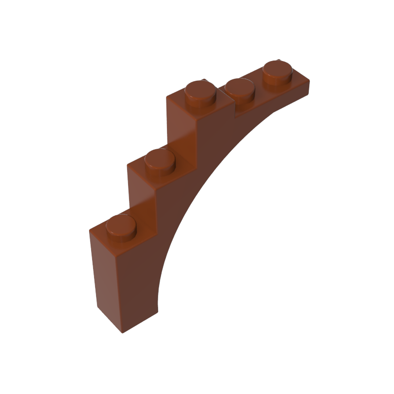 Brick Arch 1 x 5 x 4 [Irregular Bow, Raised Underside Cross Supports]