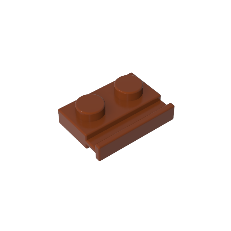 Plate Special 1 x 2 with Door Rail
