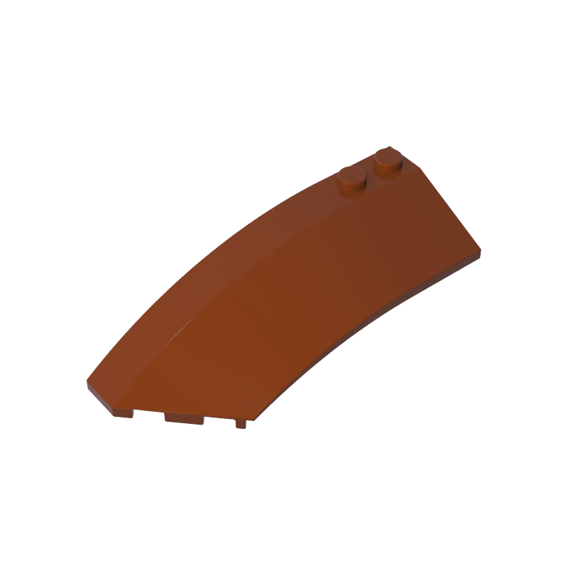Wedge Curved 8 x 3 x 2 Open Left [Plain] - Color ID 81