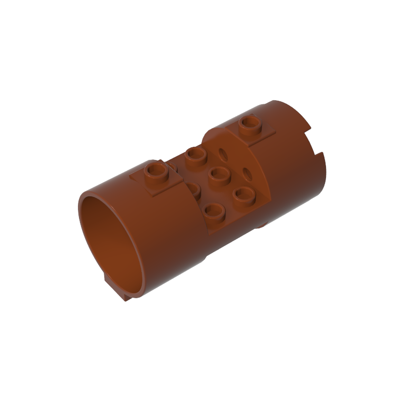 Cylinder 3 x 6 x 2 2/3 Horizontal Open Studs - Color ID 81