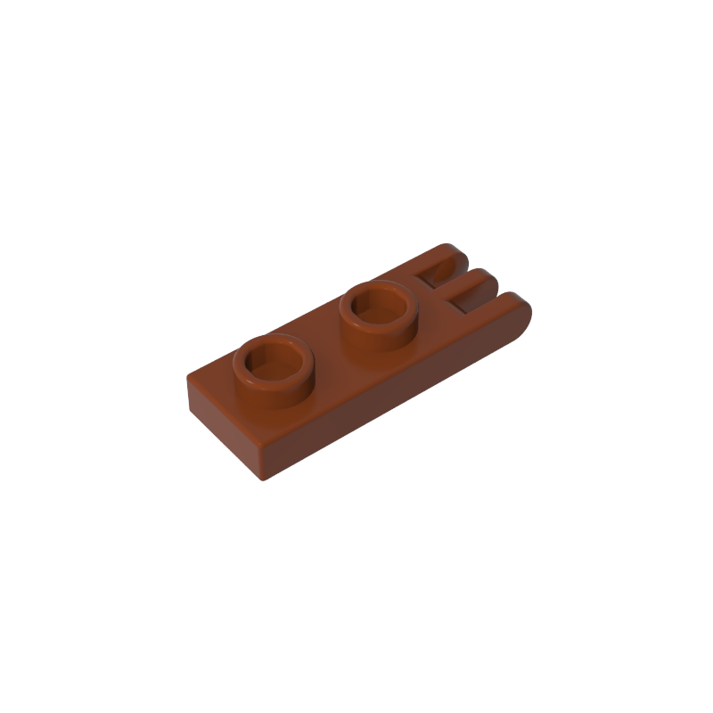 Hinge Plate 1 x 2 with 3 Fingers and Hollow Studs - Color ID 81