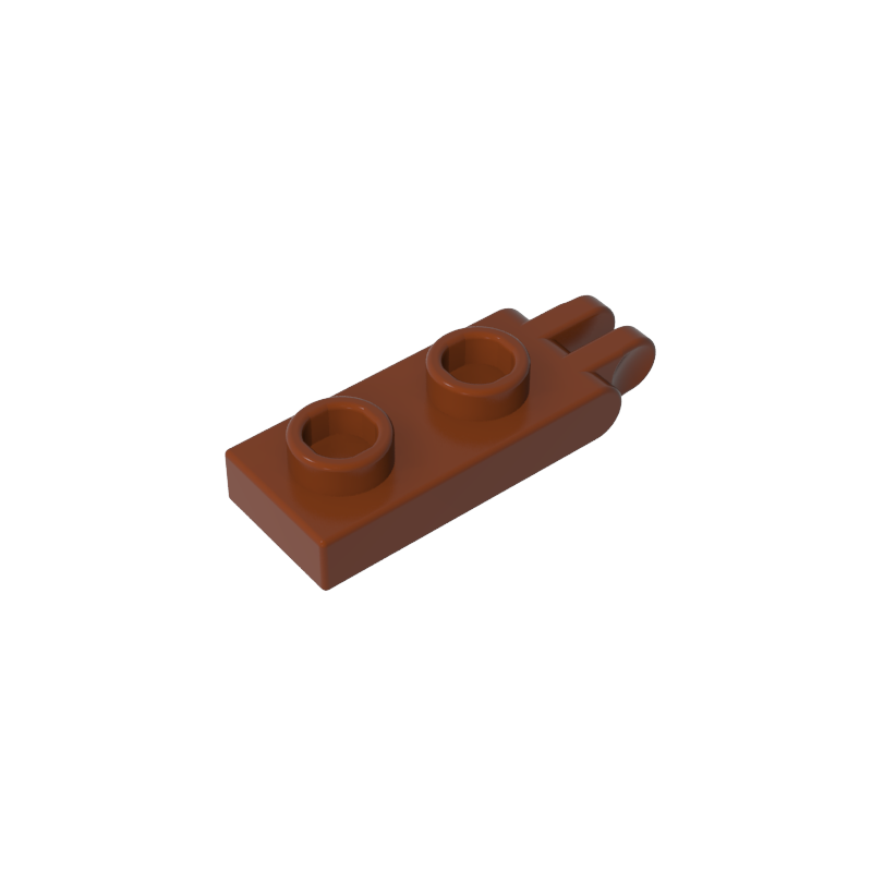 Hinge Plate 1 x 2 with 2 Fingers and Hollow Studs - Color ID 81
