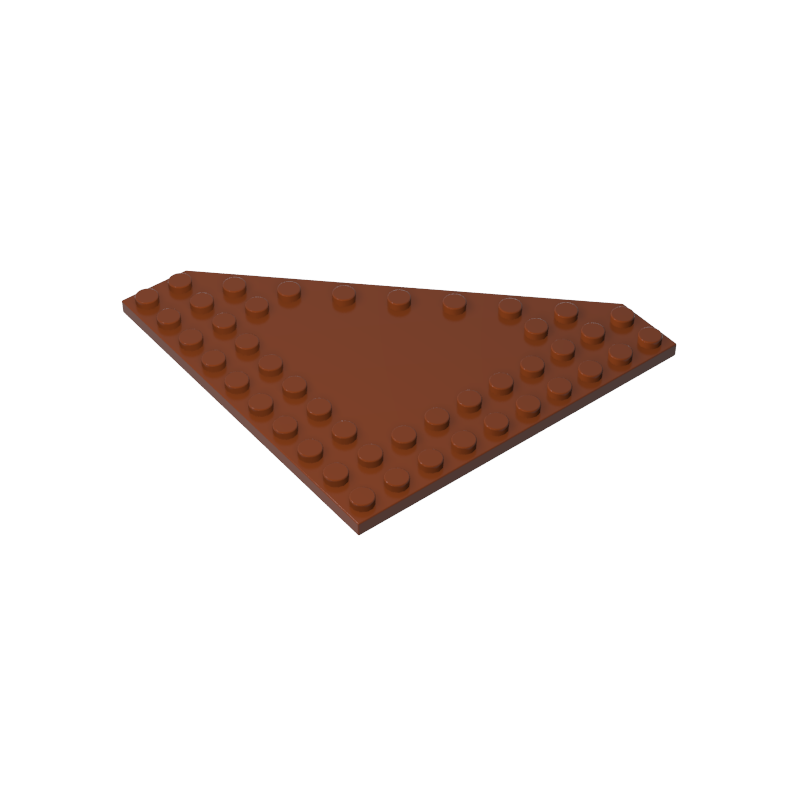 Wedge Plate 10 x 10 Cut Corner [No Centre Studs] - Color ID 81
