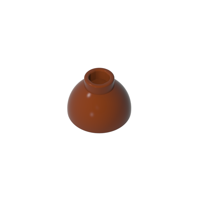 Brick Round 1.5 x 1.5 Dome Top [Plain]