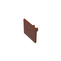 Road Sign Clip-on 2 x 2 Square [Thick Open O Clip] - Color ID 81