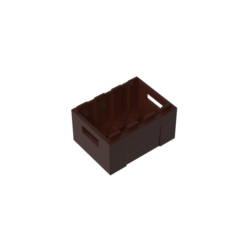 Box / Crate with Handholds  3 x 4 x 1 2/3