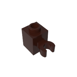 Brick Special 1 x 1 with Clip Vertical [Open O Clip, Hollow Stud]