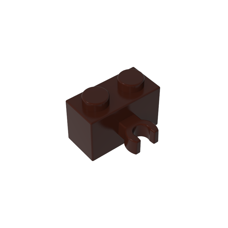 Brick Special 1 x 2 with Vertical Clip [Open O Clip]