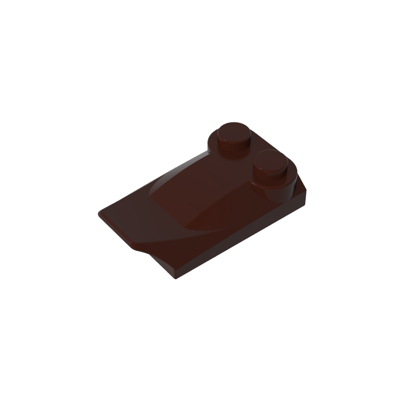 Wedge Curved 2 x 3 x 2/3 Two Studs, Wing End - Color ID 82