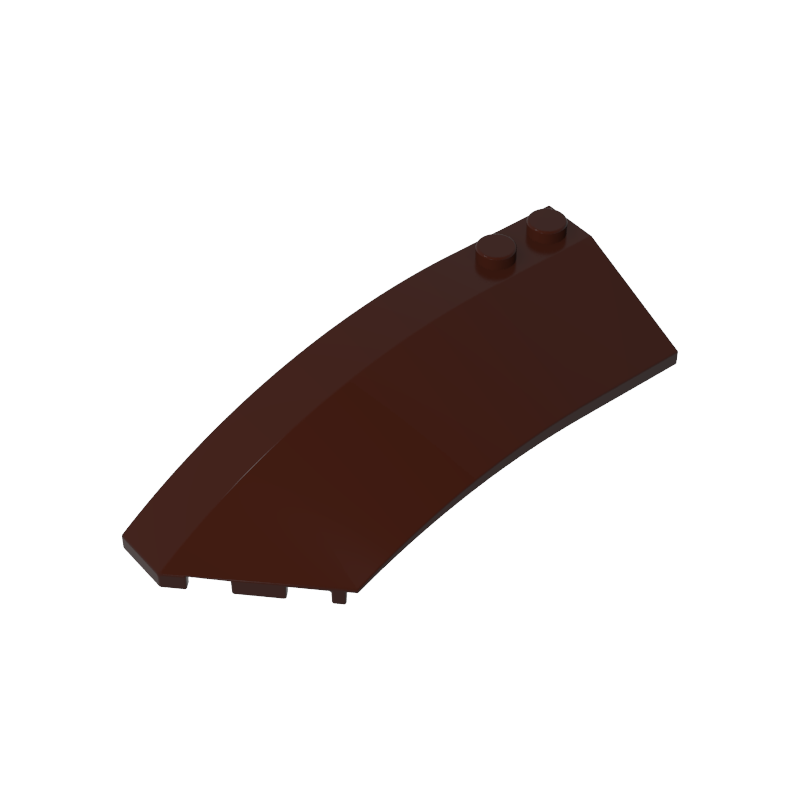 Wedge Curved 8 x 3 x 2 Open Left [Plain] - Color ID 82