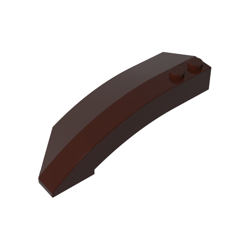 Wedge Curved 8 x 3 x 2 Open Right - Color ID 82