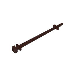 Boat, Mast 2 x 2 x 20 with Holes - Side Aligned x shape Axle Hole