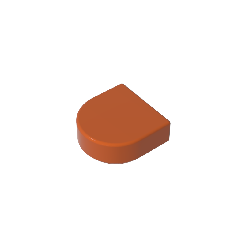 Tile 1 x 1 Half Circle