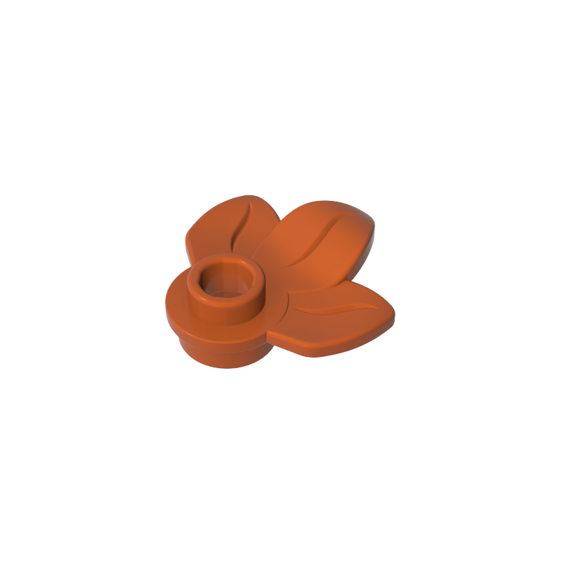 Plant, Plate 1 x 1 Round with 3 Leaves