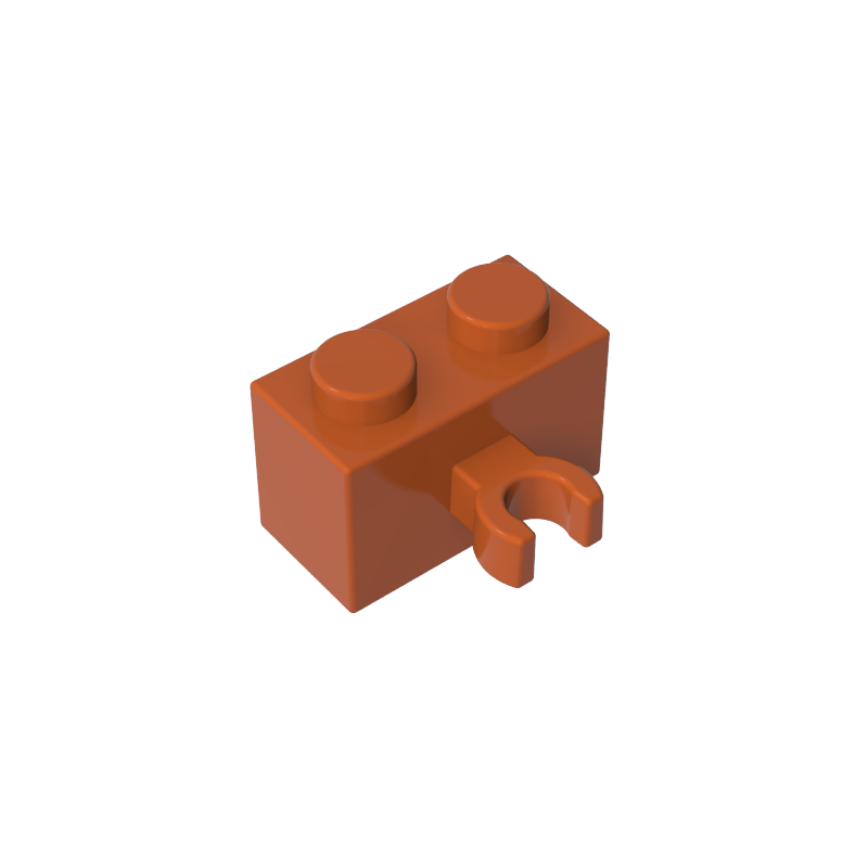 Brick Special 1 x 2 with Vertical Clip [Open O Clip]