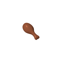 Food Turkey Drumstick [Short] - 20 mm Opening - Color ID 83