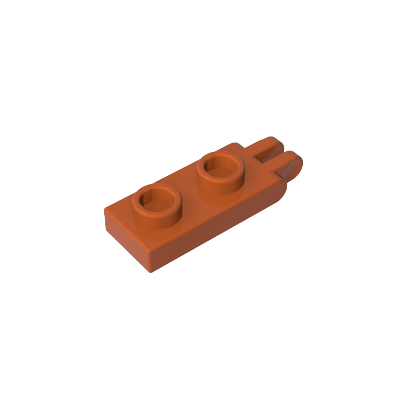 Hinge Plate 1 x 2 with 2 Fingers and Hollow Studs - Color ID 83