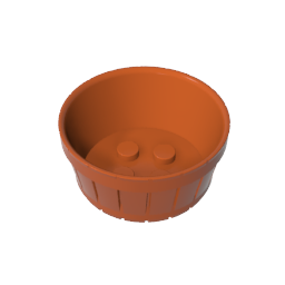 Barrel Half Large with Axle Hole