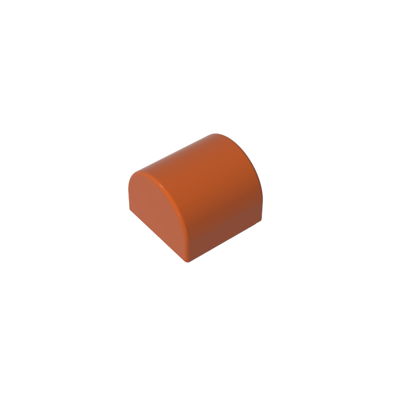 Brick Curved 1 x 1 x 2/3 Double Curved Top, No Studs