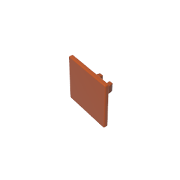 Road Sign Clip-on 2 x 2 Square [Thick Open O Clip] - Color ID 83