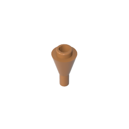 Cone 1 x 1 Inverted with Bar at Bottom (Ice Cream Cone)