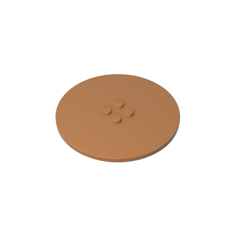 Plate Special Round 8 x 8 with 2 x 2 Center Studs without Groove