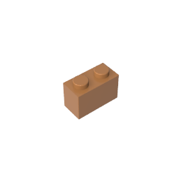 Brick 1 x 2 without Bottom Tube