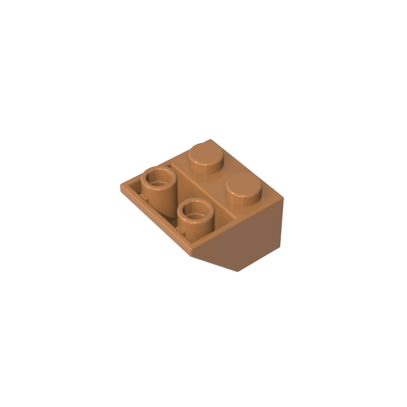 Slope Inverted 45° 2 x 2 [Ovoid Bottom Pin, Bar-sized Stud Holes]