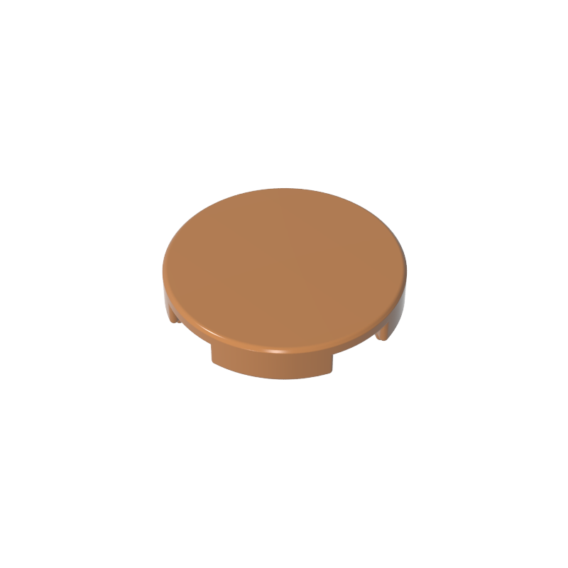 Tile Round 2 x 2 with Bottom Stud Holder