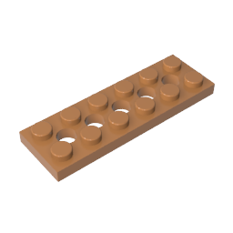 Technic Plate 2 x 6 [5 Holes]