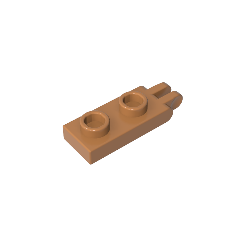 Hinge Plate 1 x 2 with 2 Fingers and Hollow Studs - Color ID 84