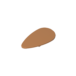 Minifig Shield Ovoid [Plain] - Color ID 84