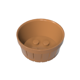 Barrel Half Large with Axle Hole